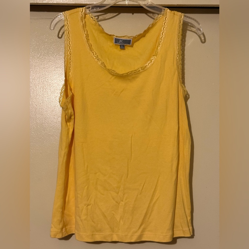 JM Collection Sunny Yellow Tank Top